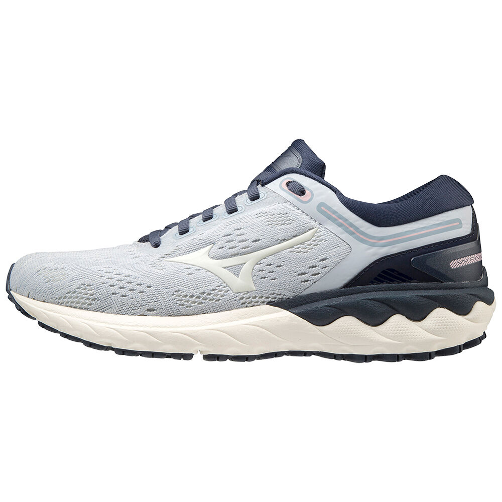 Sapatilhas Running Mizuno Wave Skyrise - Mulher - Azul Marinho/Branco - ZQTRF3820